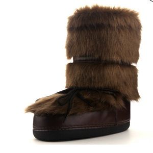 Rare Sexy Sold Out Brown Fur Moonboots